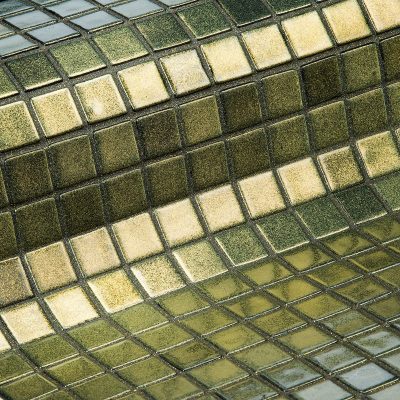 Glass mosaic tile Aquarius from Ezarri.