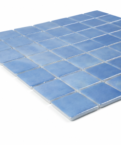 Azur Blue Iridescent Glass Mosaic Tile for Pools – Iridescent Collection