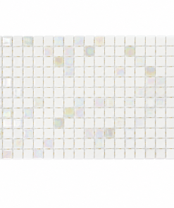 Diamond White Iridescent Glass Mosaic Tile for Pools – Iridescent Collection