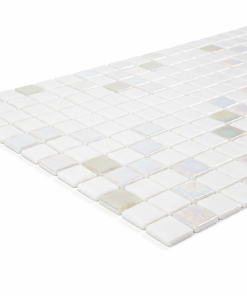 Diamond White Iridescent Glass Mosaic Tile for Pools – Iridescent Collection
