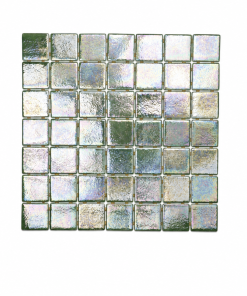 Green Pearl Iridescent Glass Mosaic Pool Tile – Iridescent Collection