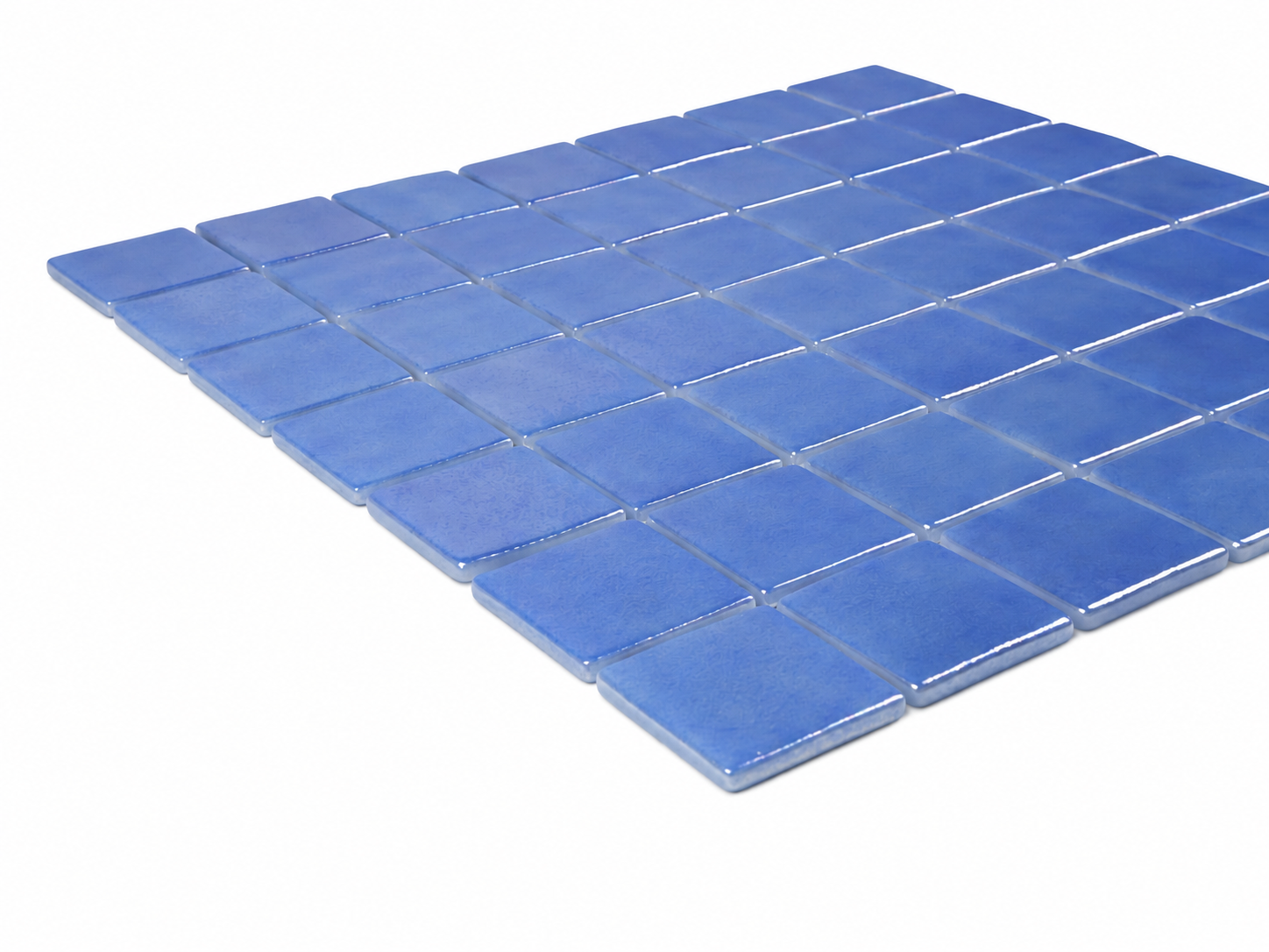 Ocean Deep Blue Iridescent Glass Mosaic Tile for Pools – Iridescent Collection