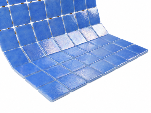 Ocean Deep Blue Iridescent Glass Mosaic Tile for Pools – Iridescent Collection