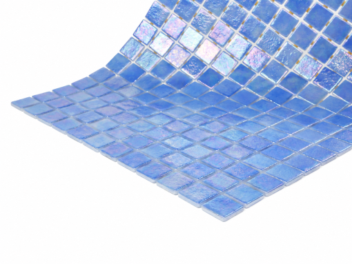 Ocean Deep Blue Iridescent Glass Mosaic Tile for Pools – Iridescent Collection