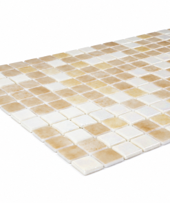 Sahara Golden Beige Iridescent Glass Mosaic Pool Tile – Iridescent Collection