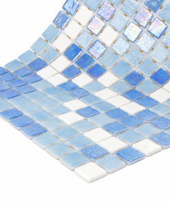 Sky Light Blue Iridescent Glass Mosaic Pool Tile – Iridescent Collection