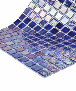 Zafiro Sapphire Blue Iridescent Glass Mosaic Pool Tile – Iridescent Collection