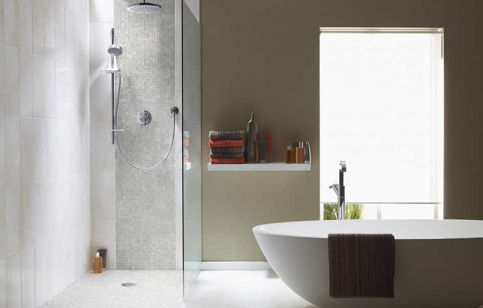 Glass mosaic tile for bathroom