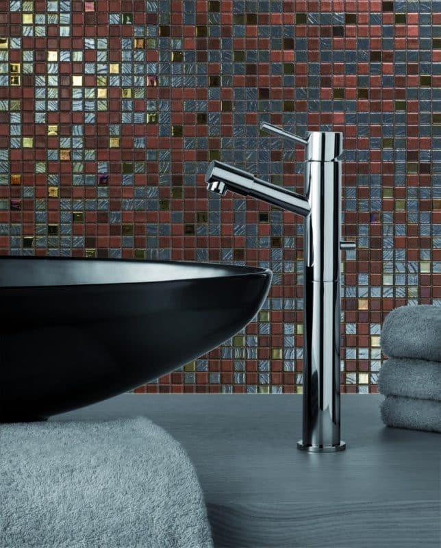 Glass mosaic tile for bathroom
