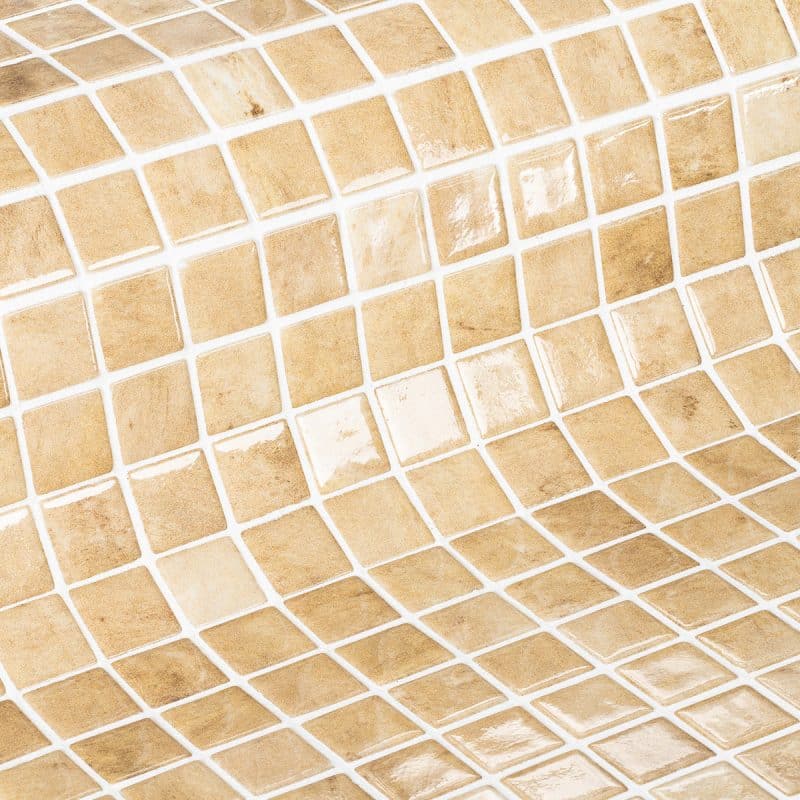 The glass mosaic tile Berilo is part of our Gemma collection which shines naturally, just like a gemstone.