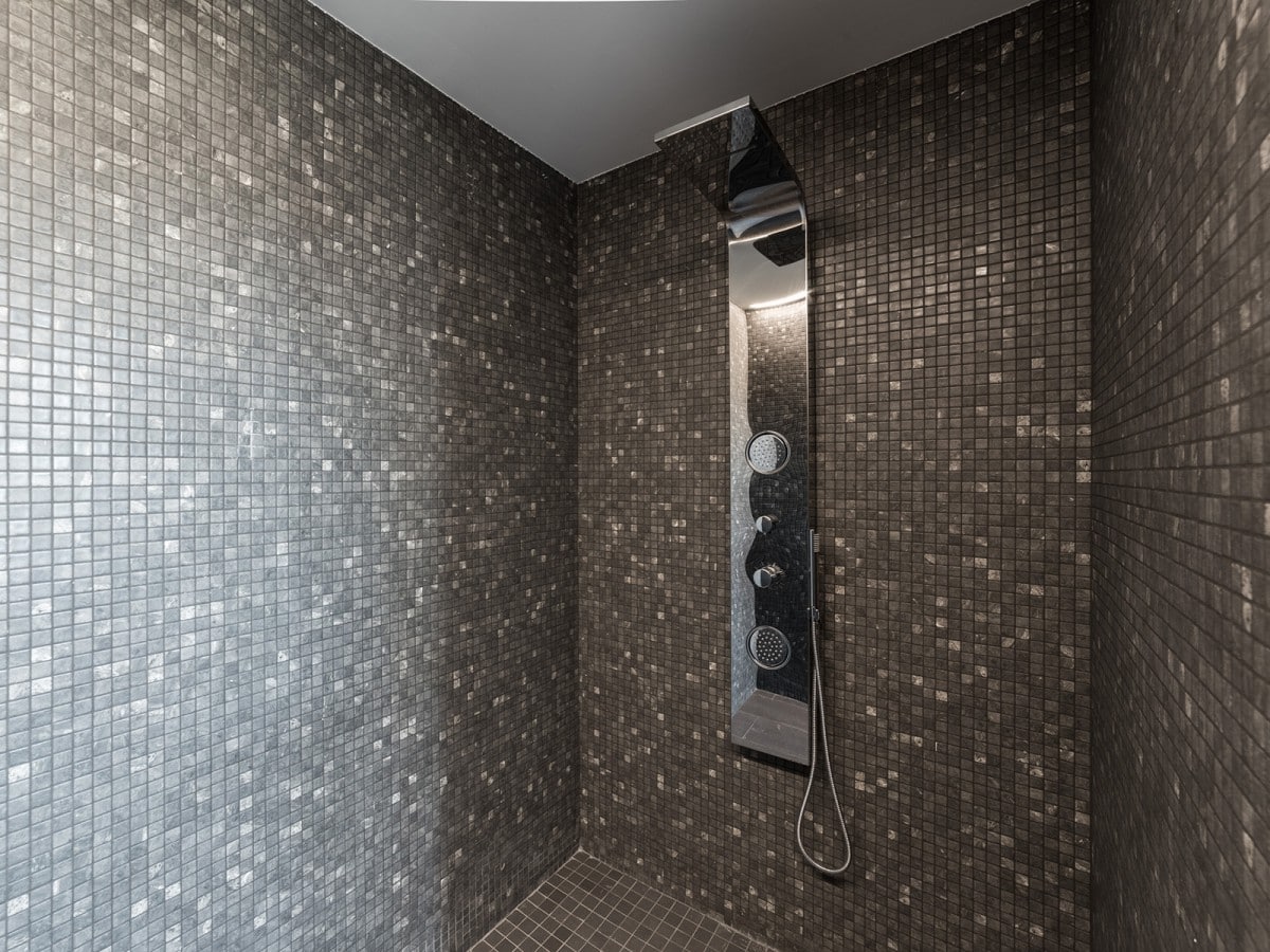 Glass mosaic tile for bathroom