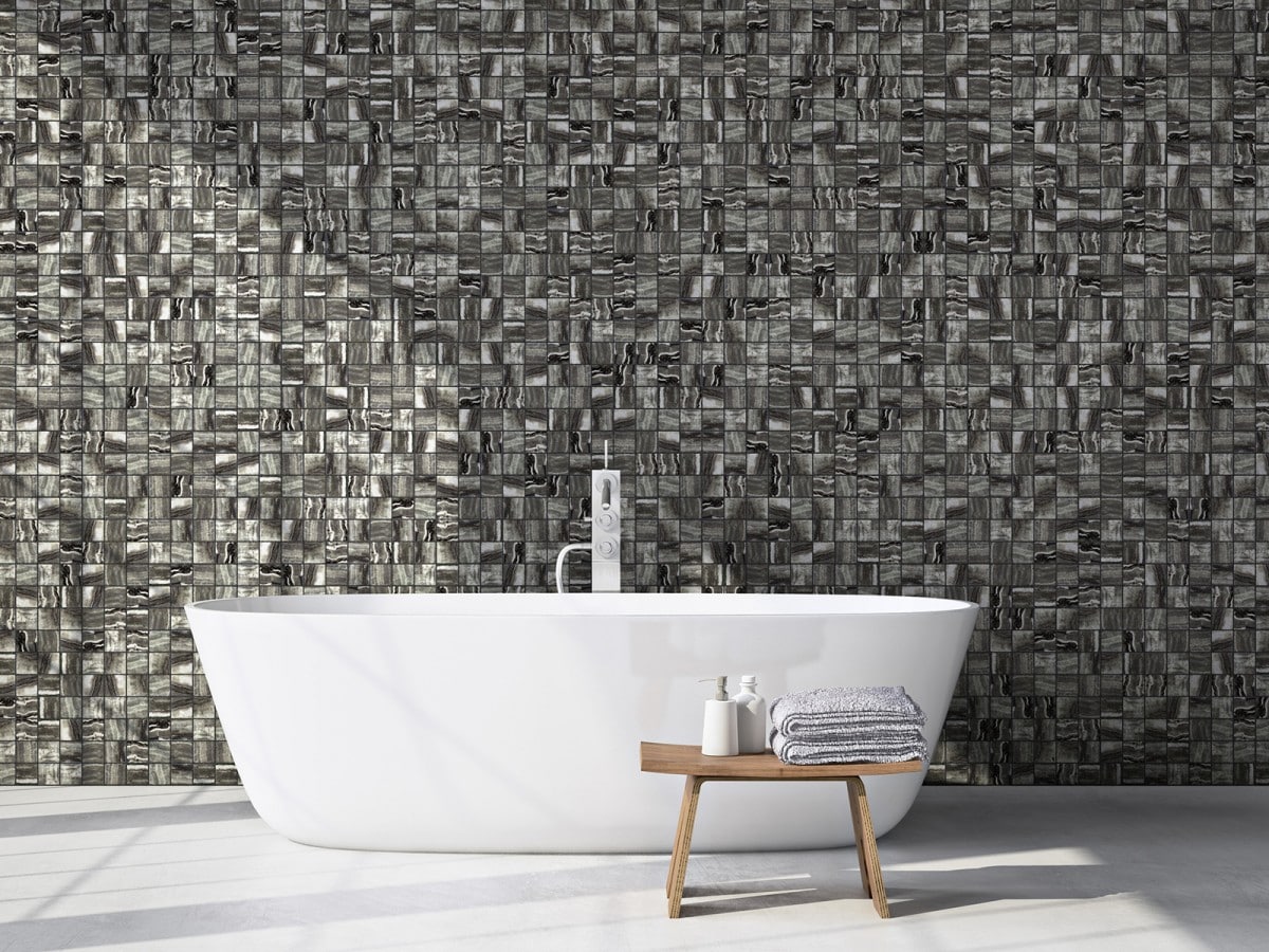 Glass mosaic tile for bathroom - Clean Glass Mosaic Tiles