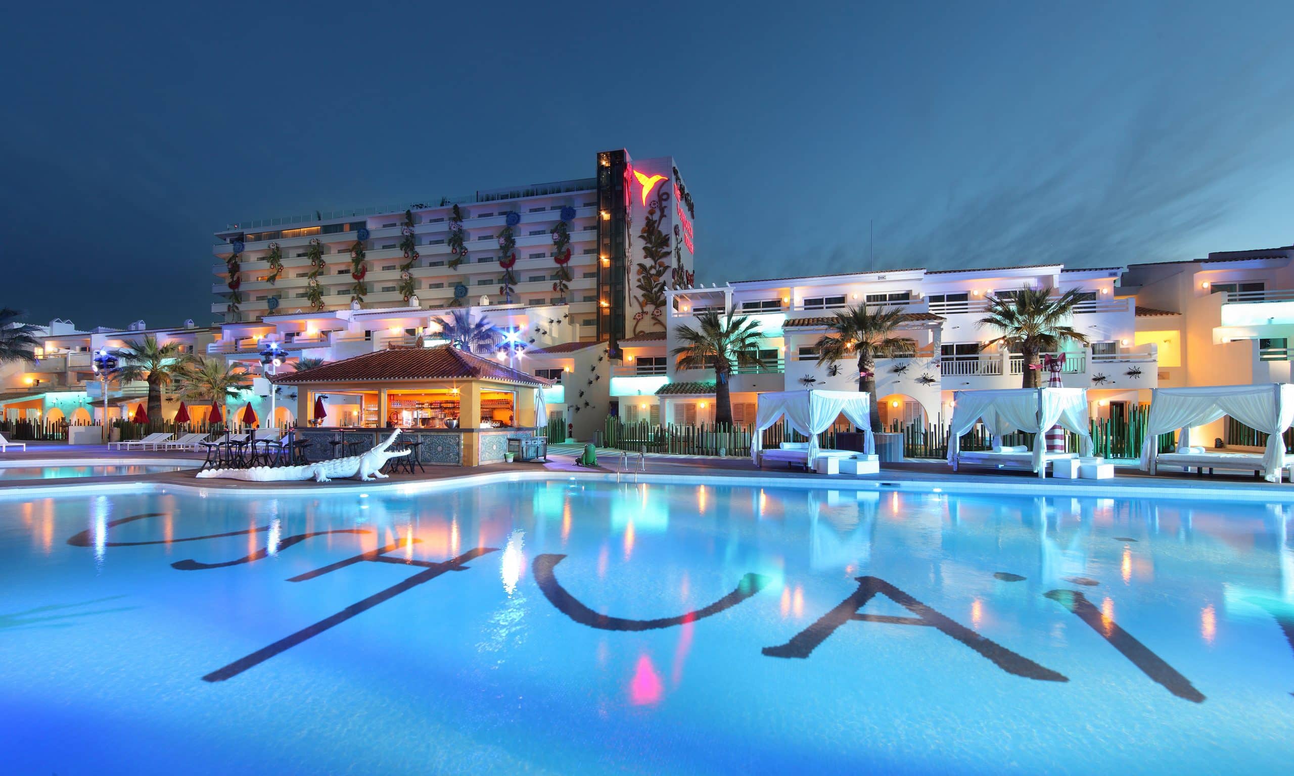 Ushuaia Pool in Ibiza uses Ezarri Custom pix mosaics.