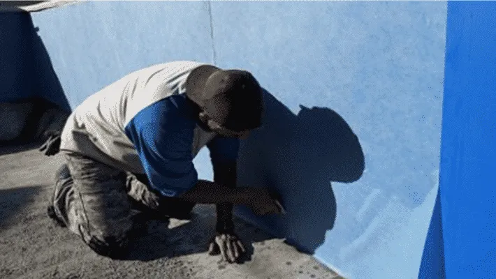 Installation steps of pool tile on steel pools
