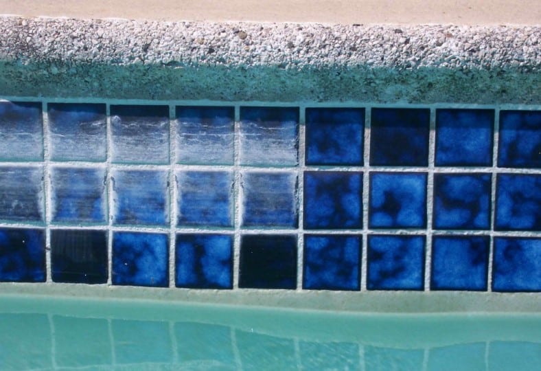 calcium remover Mosaic Pool Tiles Maintenance