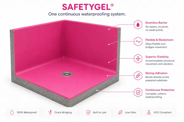 SafetyGel waterproofing
