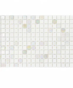 Diamond White Iridescent Glass Mosaic Tile for Pools – Iridescent Collection