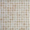 Oyster Niebla glass mosaic pool tile