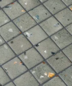 Terrazzo Balinese 50 mm glass mosaic pool tile